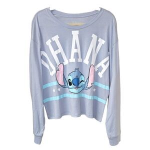 DISNEY Plus Size LongSleeve Top With OHANA Character On Front.